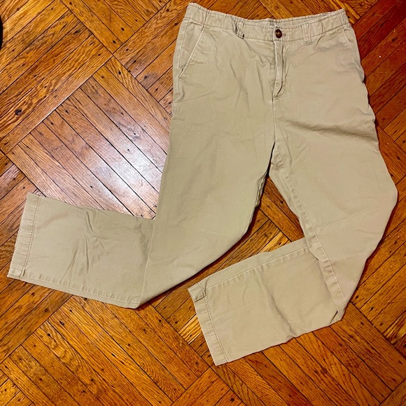 Boys’ Lands End Tan Khakis 28x27.5 - Picture 1 of 7